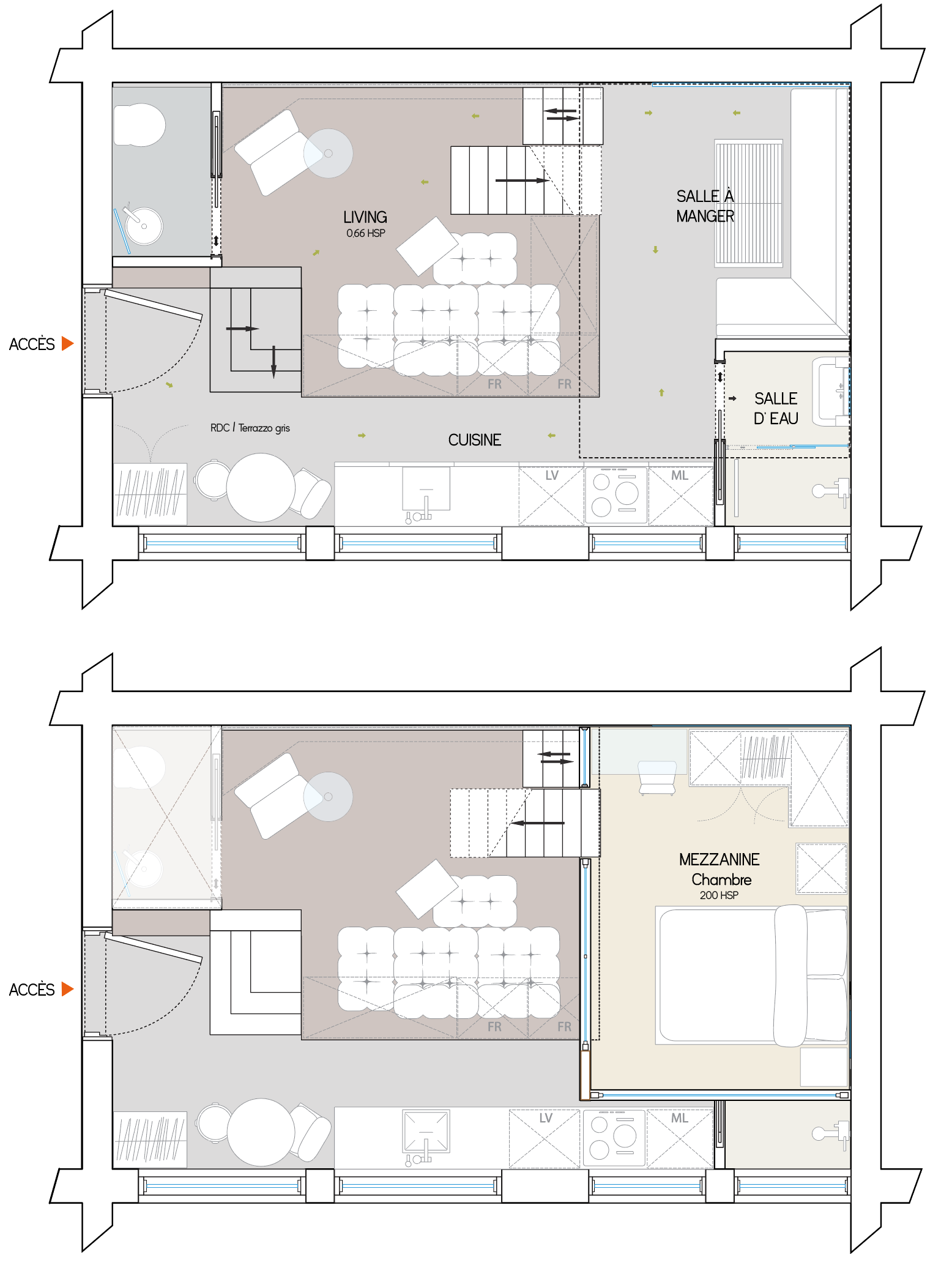 Plan RDC · Mezzanine